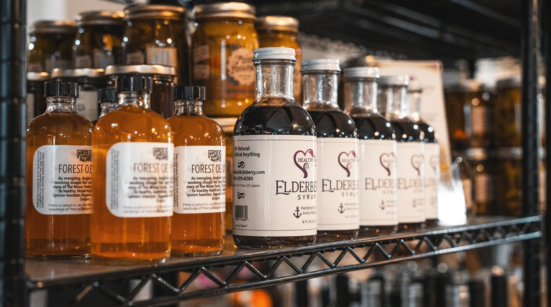Local goods on the shelves